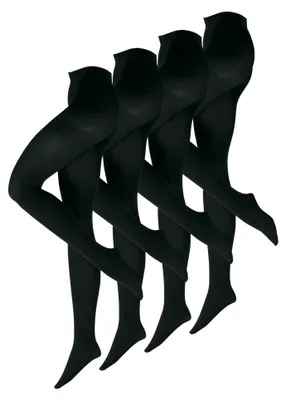 Produktbild von NUR DIE 4-Pack Ultra Blickdicht Strumpfhosen - schwarz - Größe 44/48 = L