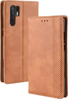 Produktbild von Mobigear Sensation  Huawei P30 Pro Hülle Klapphülle Geldbörse - Cognac