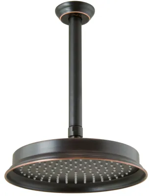 Produktbild von PaulGurkes Regendusche Retro Schwarz Nostalgie mit 20cm Deckenarm Duschkopf