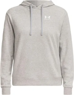 Produktbild von Under Armour Damen Hoodie Rival Terry | GrauerKapuzenpullover | Größe M