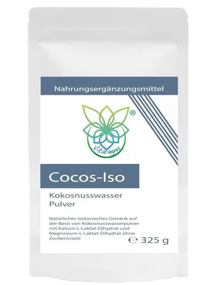 Image de Poudre électrolytique Vitaragna Cocos-Iso eau de coco en poudre, 325 g