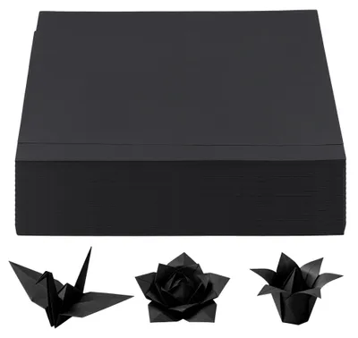 200 Blatt schwarzes A4-Papier, 120 g/m², Bastelkarton