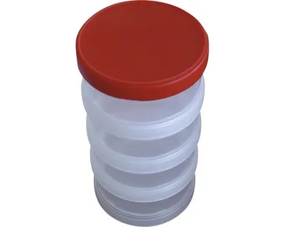 Image de Boîte en plastique avec couvercle, lot de 4