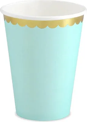 Produktbild von 6 Candy Party Pappbecher mint 220ml
