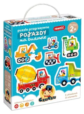 Produktbild von CzuCzu Progressive Puzzle Fahrzeuge auf der Baustelle 2+