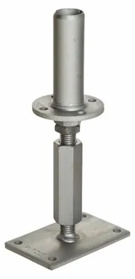 Obrázek produktu pro Podpěra sloupku D42,4x130mm Nastavitelná výška 170-285mm se závitem | UP=160x100mm
