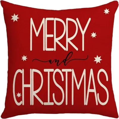 Produktbild von Kissenbezug 45 cm x 45 cm weihnachtsmotiv frohe weihnachten pod176