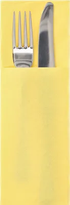 Image de PAPSTAR Pochette à serviettes "DAILY Collection" jaune 50 pièces
