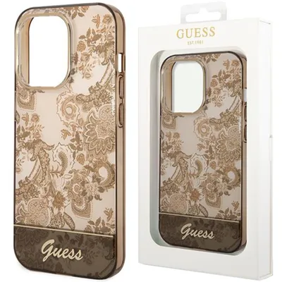 Produktbild von Guess Guhcp14Lhgplhc Iphone 14 Pro 6,1"" Ocker Hartschale Porzellan Kollektion