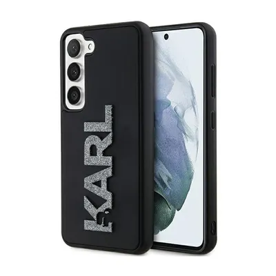 Image de Étui pour Samsung Galaxy S23 Plus - Coque arrière Karl Lagerfeld 3D Rubber Glitter Logo - Noir