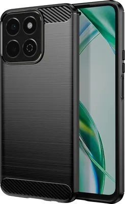Zdjęcie produktu dla Avizar, Elastyczne etui ochronne dla Honor 200 Smart, efekt węgla, czarne