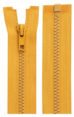 1 Reißverschluss Profil 5mm 35 cm teilbar, Autolock, goldgelb