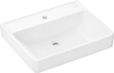 Zdjęcie produktu dla Umywalka hansgrohe Xanuia Q, z otworem na baterię i bez przelewu, 600 × 480 mm, biała błyszcząca, 60241450