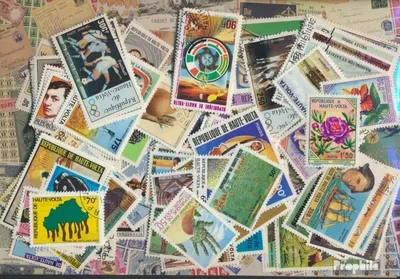 Produktbild von Briefmarken Obervolta 200 verschiedene Marken