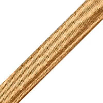 Satin-Paspelband 5m Borte Dekoband Stoffband Zierband glänzend 10mm breit sand