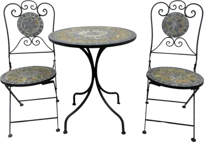 Image de Mosaïque Bistroset Ensemble de sièges Set 3 pièces