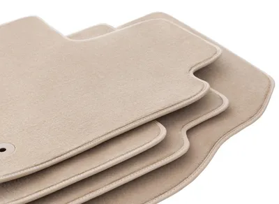 Image de Tapis de sol en moquette pour Skoda e-Citigo 2019- (à hayon) – jeu 4 pièces, beiges, sur mesure – Wielganizator FORTUNA