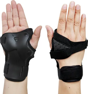 Image de 1 paire de protège-poignets résistants à l'impact pour le patinage - le skateboard - le ski - le snowboard équipement de protection.