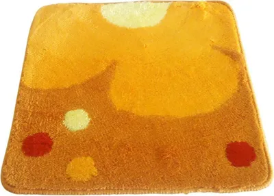 Produktbild von Sanwood WC Vorleger Toilettenvorleger Badematte Bad Teppich 60x60 cm Funflower Orange