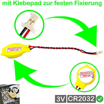 Produktbild von CR2032 RTC BIOS CMOS Batterie Battery akku kompatibel mit P/N: 023.22032.0621