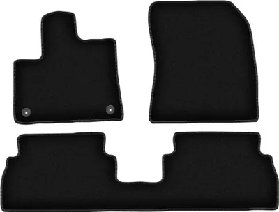 Immagine prodotto di Tappetini in velluto per Citroen Berlingo III (2018-, furgoncino) neri, set 3 pz, con fissaggi