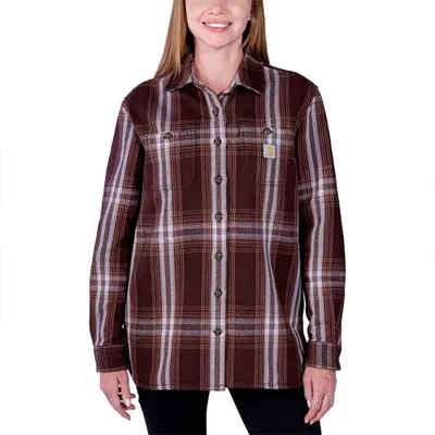 Produktbild von Carhartt Twill Plaid Langarmhemd Braun S Braun S