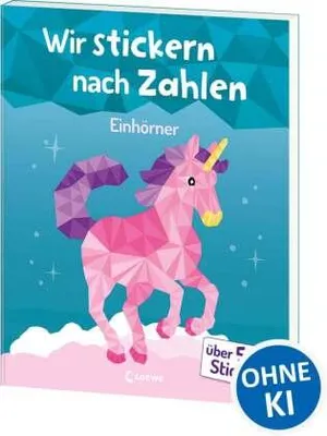 Produktbild von Wir stickern nach Zahlen - Einhörner