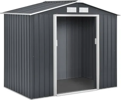 Image de Abri de jardin métal "Vegas" - 2,7 m² - Gris