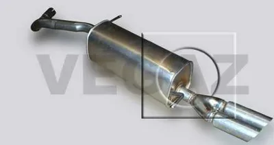 Produktbild von VEGAZ SES-89 Endschalldämpfer für SEAT Ibiza IV Schrägheck (6J5, 6P1) Auspuff