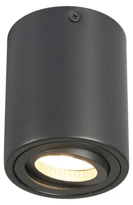 Produktbild von LED Aufbaustrahler schwenkbar Genius 662 rund schwarz – GU10, 230V, Metall, modern