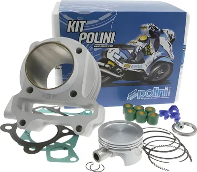Zdjęcie produktu dla Zestaw cylindra Polini, cylinder o pojemności 80 ccm, średnica 50 mm, kompatybilny z Kymco Super 8 50