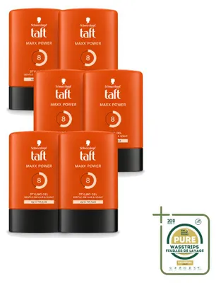 Obrázek produktu pro 6 kusů gely Taft Men Maxx Power, 300 ml, stylingový gel, balení