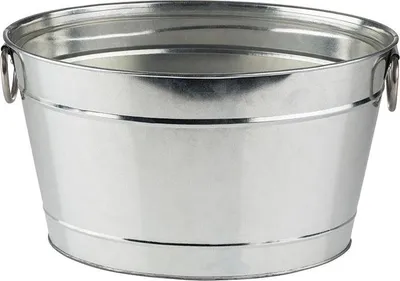 Produktbild von APS 36095 Getränkewanne TIN, Metall verzinkt, mit Kunststoffeinsatz (PVC), 11 Liter, 40 x 28 cm, Höhe 22 cm