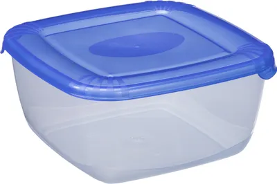 Produktbild von plast team Gefrierdose Polar 0,95 Liter blau quadratisch