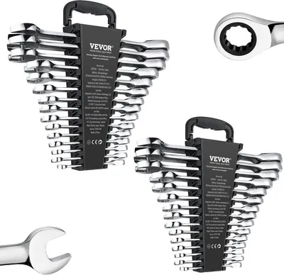 Obrázek produktu pro Sada kombinovaných klíčů 30 ks SAE 1/4" až 1", metrické 8-24 mm, organizér