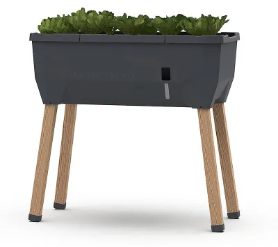 Obrázek produktu pro Vyvýšený záhon SAMMY SALAD antracit (bez krytu) | Balkónové vyvýšené záhony od Gusta Garden