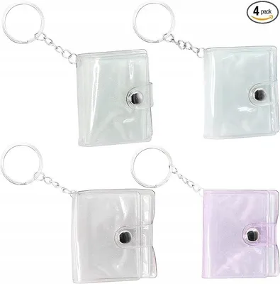 Produktbild von Mini-Fotoalbum Schlüsselanhänger 4 Stück Perfektes Geschenk