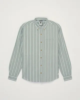 Image de Element, chemise boutonnée, coupe classique, Oxford, motif multi-couleurs, taille S