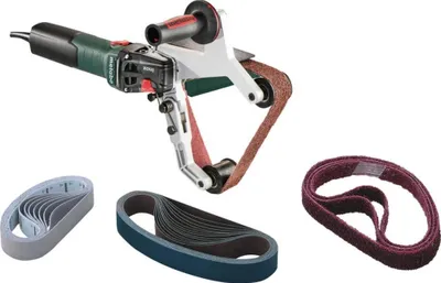 Produktbild von Metabo Rohrbandschleifer RBE 15-180 Set, Stahlblech-Tragkasten