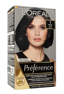 Zdjęcie produktu dla Farba Do Włosów Preferenc Koloryzacja Trwała 1 Czarny