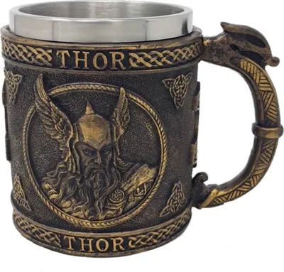 Produktbild von Krug nordischer Gott Thor - Kelch, Met, Götter