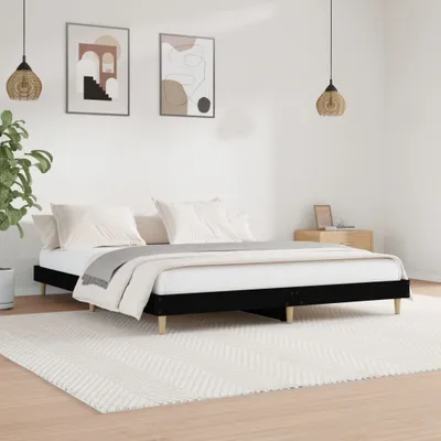 Produktbild von Bettgestell Schwarz 120x200 cm Holzwerkstoff , Klassische Betten Design 2024