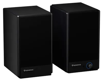 Imagen del producto de GENESIS ARSEN 502BT, sistema de 2 vías, 2.0 canales, con conexión por cable y Bluetooth, 60 W, rango de frecuencia de 50 - 20000 Hz, color