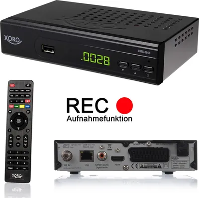 Obrázek produktu pro Satelitní přijímač XORO HRS 8660 HD (DVB-S2), připravený na PVR