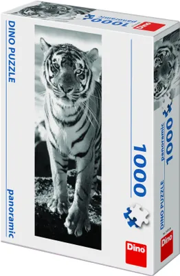 Produktbild von Dino Panorama-Puzzle 1000 Teile Tiger