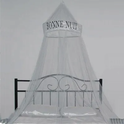Produktbild von Moskitonetz XXL weiss Baldachin 2 Personen Insektenschutz 100x250cm Mückennetz