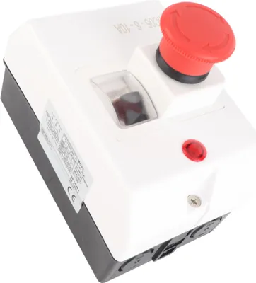 Obrázek produktu pro Chránič motoru s knoflíkem nouzového zastavení a signální lampou IP55 Vodotěsný jistič 6?10A 230/240V 400/415V 500V 690V