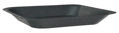 Produktbild von Viereckiger Untersetzer, schwarz, 22,9 x 22,9 cm, Innenmaße: 16,5 x 16,5 cm