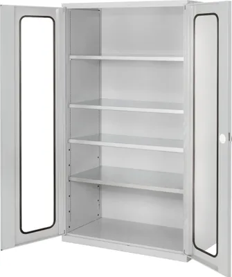 Produktbild von Kappes ®RasterPlan Großvolumenschränke 1950x1130x590mm Sichtfenstertüren Modell 1 lichtgrau