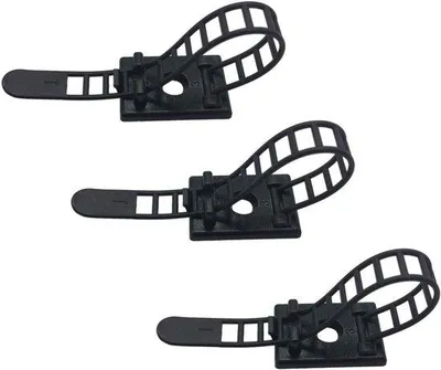 Produktbild von Kabelbinderset aus Nylon - Selbstklebend und Verstellbar für effizientes Kabelmanagement